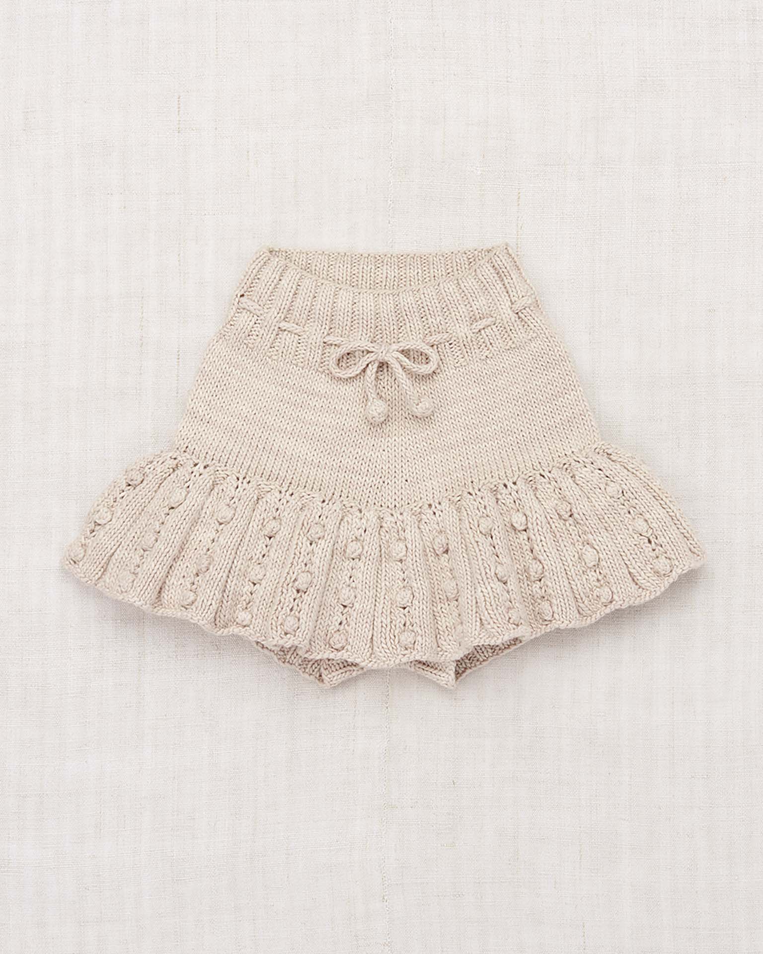 misha + puff | eyelet popcorn skating skirt in moon | Little