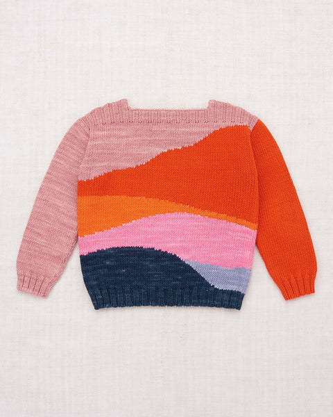 landscape sweater in rose blush