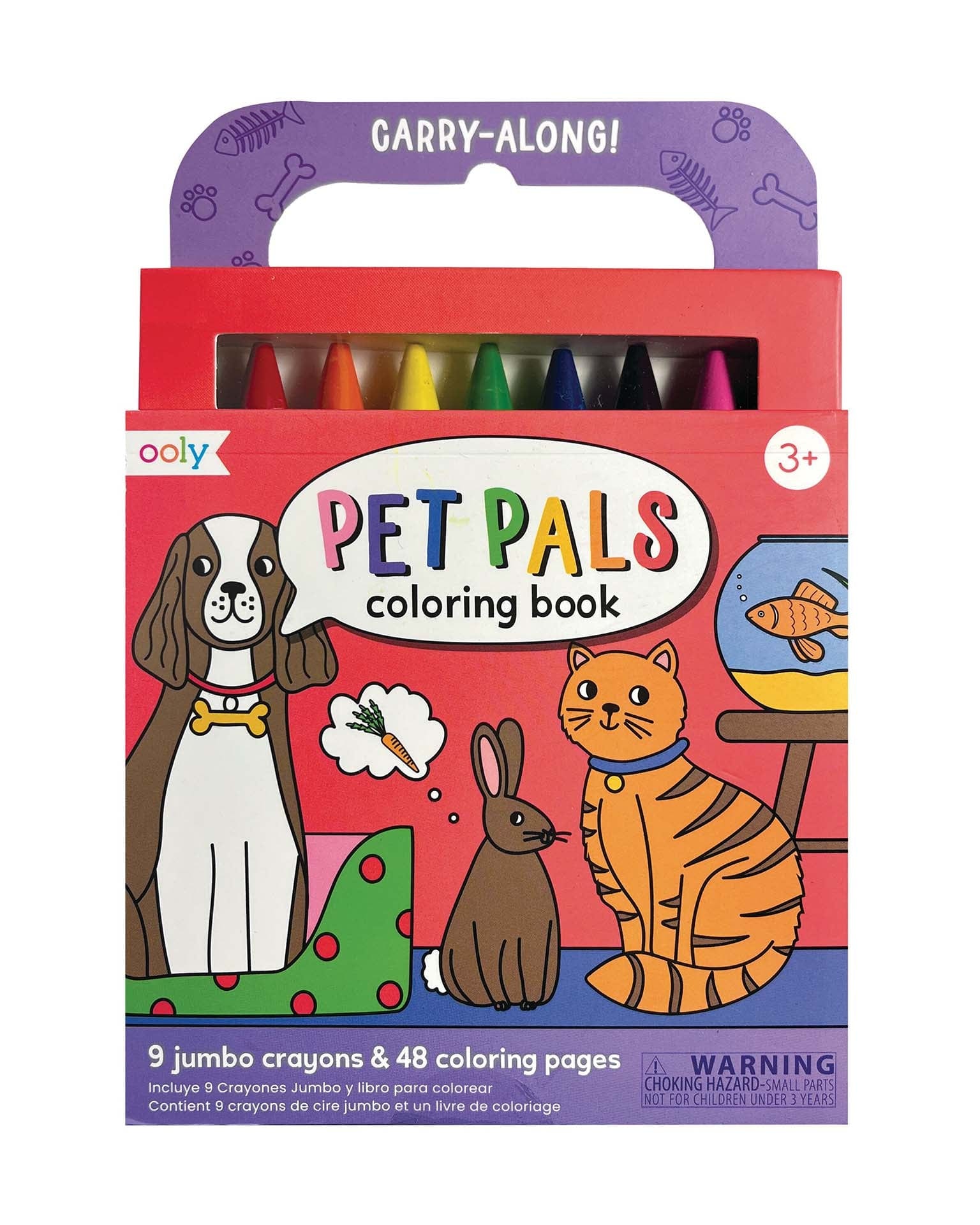 Ooly Carry Along Coloring Book - Pet Pals