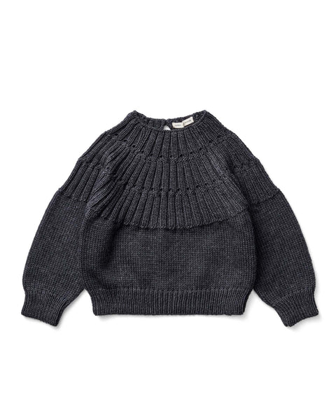 soor ploom marlo pullover in soot - Little