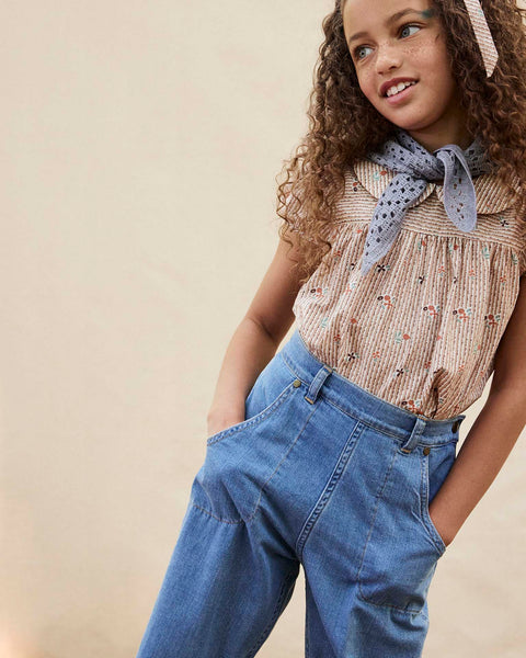 soor ploom nova jean in denim in light wash at Little