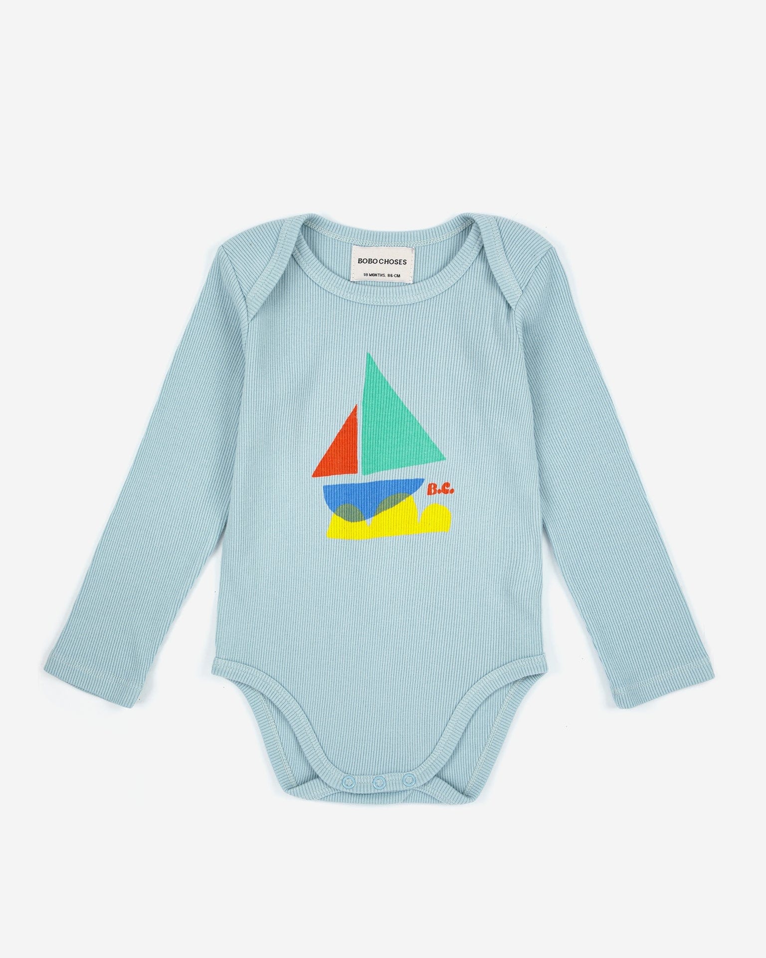 bobo choses multicolor sail boat long sleeve body - Little