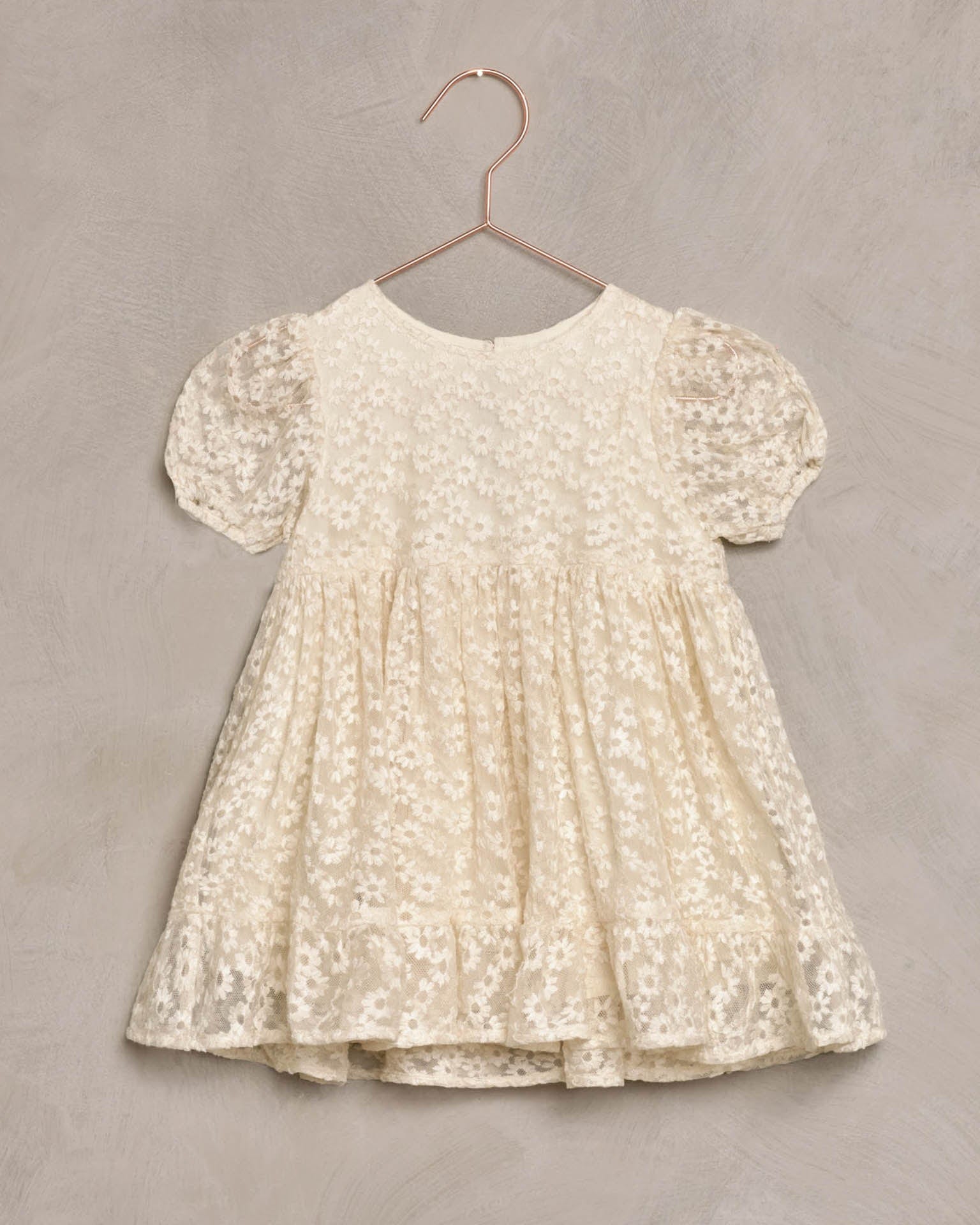 noralee quinn dress in flower embroidered mesh - Little