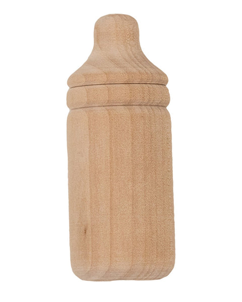 Wooden store doll bottle