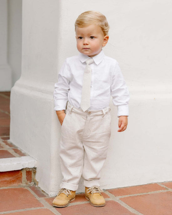 harrison button down in white