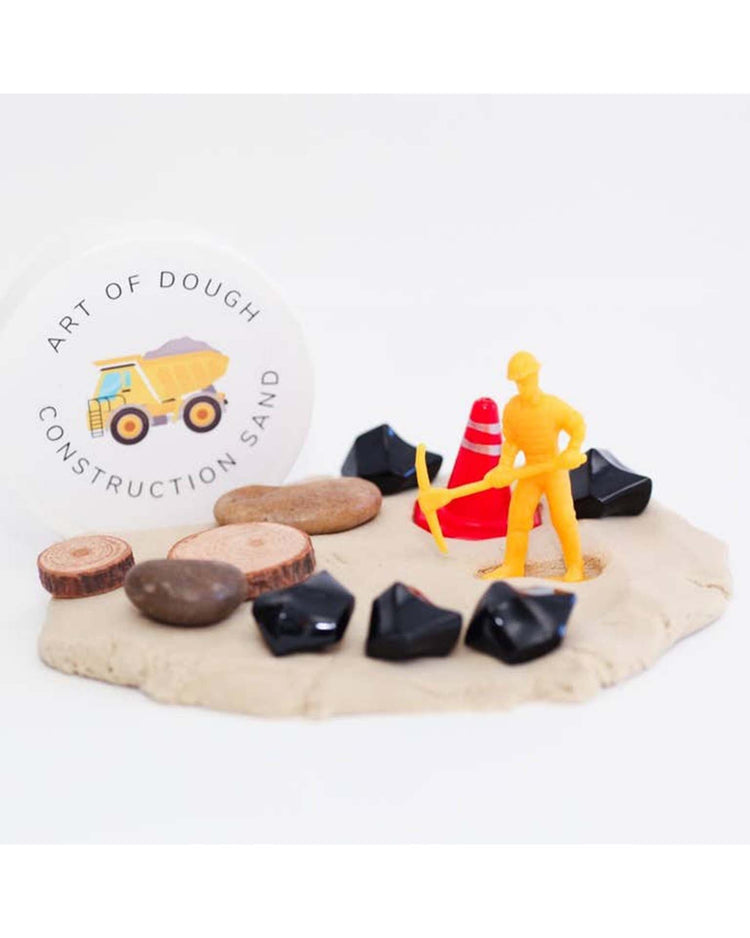 Little art of dough play construction sensory jar