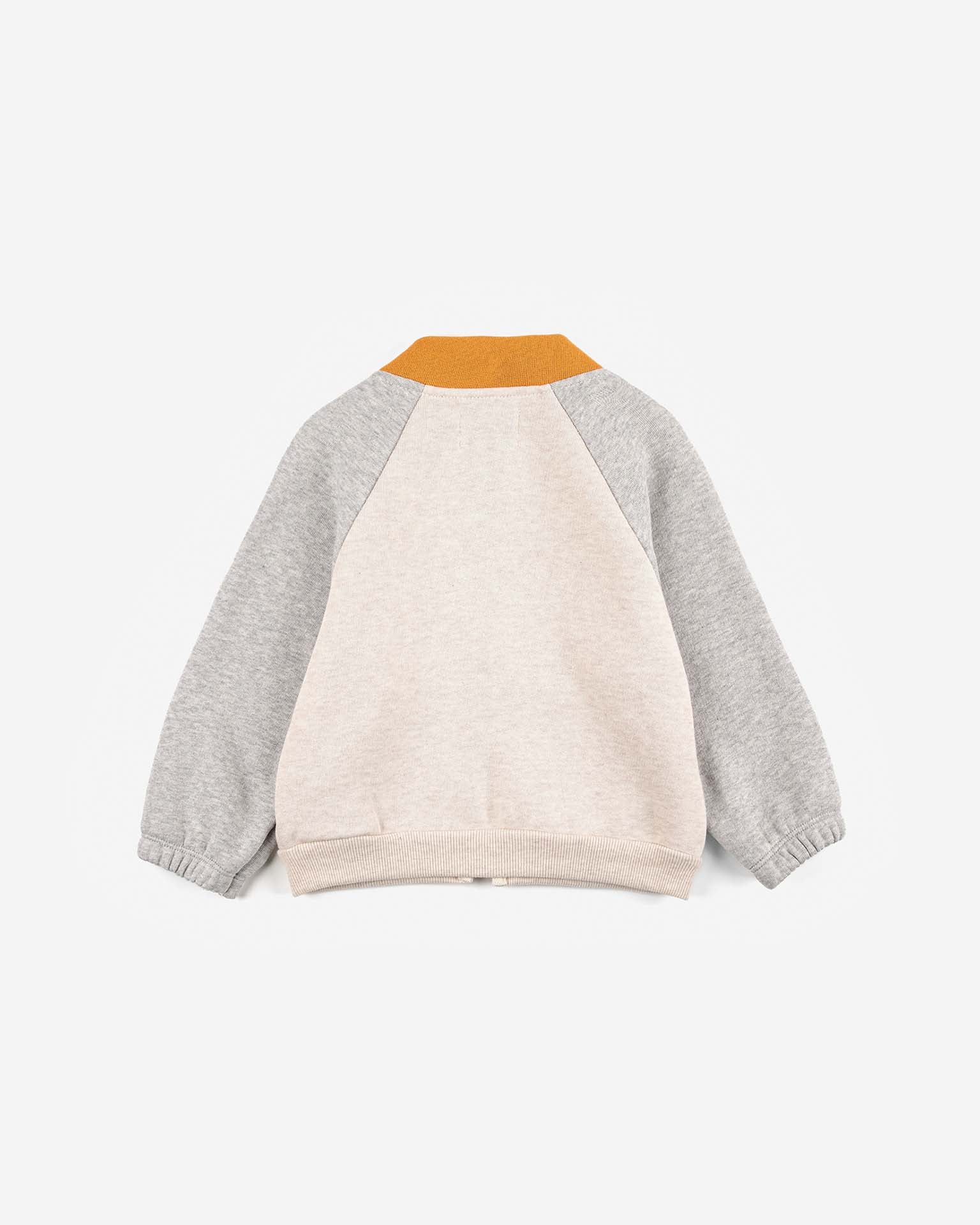 color block zipped baby sweatshirt