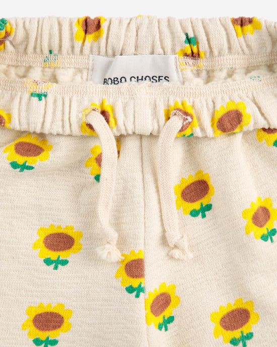 Little bobo choses baby sunflower all over jogging pants in beige