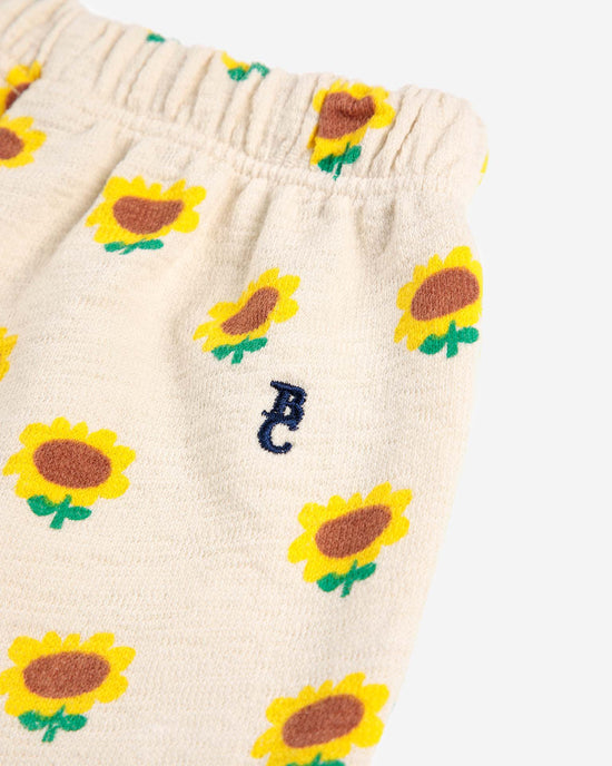 Little bobo choses baby sunflower all over jogging pants in beige