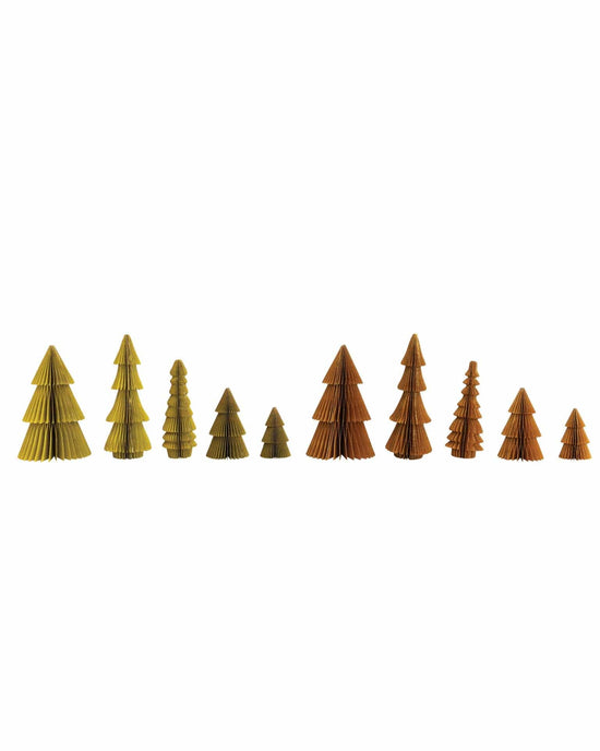 Little creativeco-op home paper honeycomb trees w/ glitter