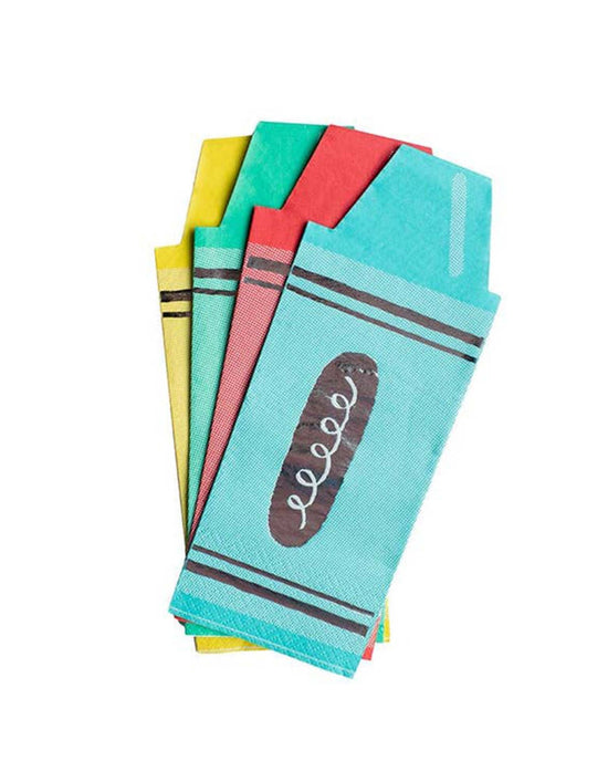 Little daydream society party school days large crayon napkins