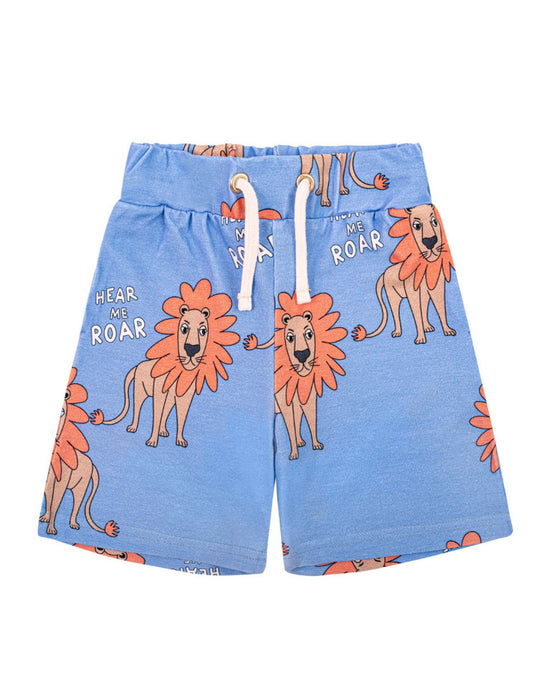 Little dear sophie kids lion shorts in blue