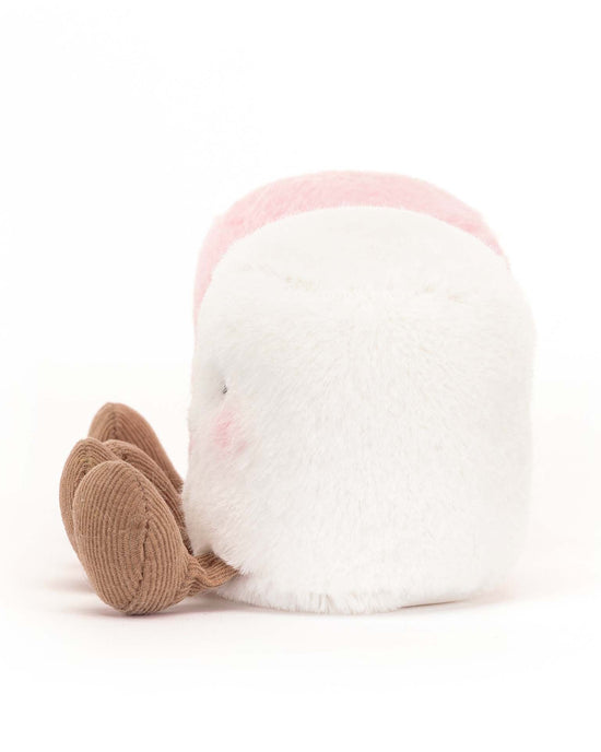 Little jellycat play amuseable pink and white marshmallows