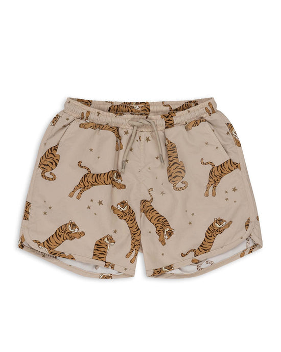 Little konges sløjd kids asnou swim shorts in tiger