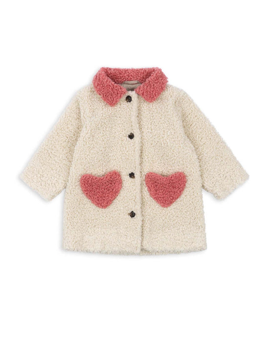 Little konges sløjd kids calin coat in antique white