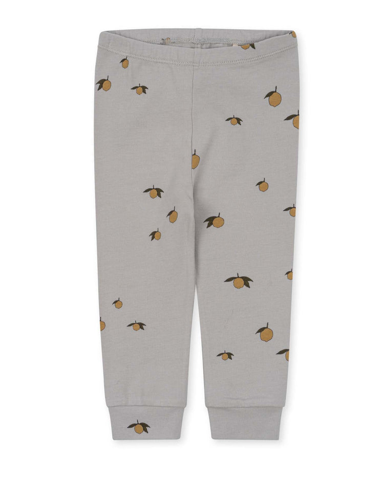 Little konges sløjd baby organic pants in lemon harbor