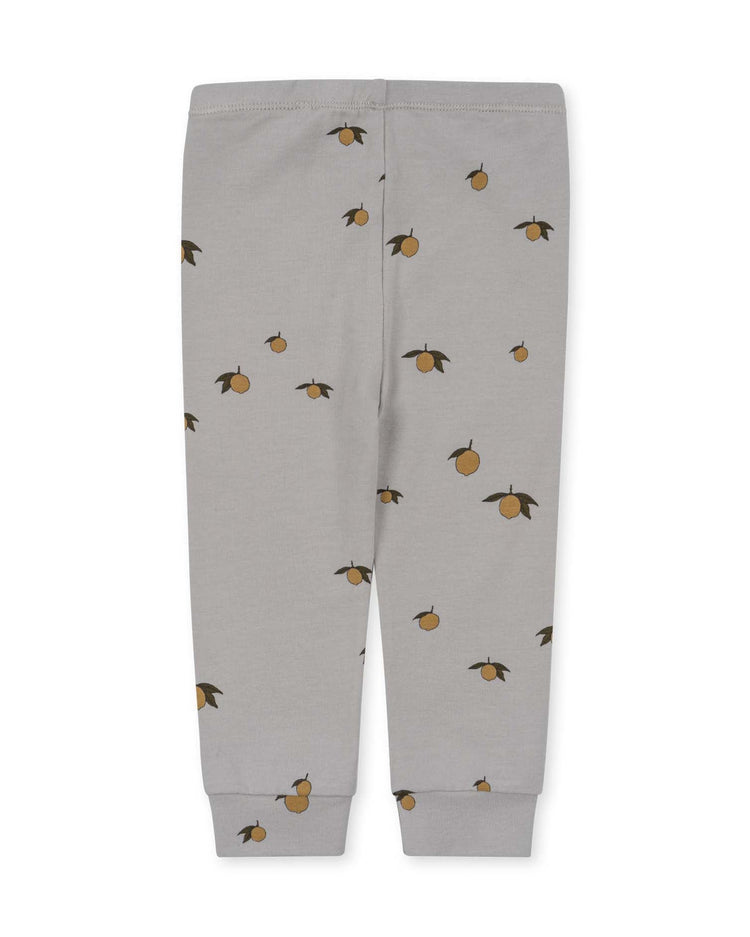 Little konges sløjd baby organic pants in lemon harbor