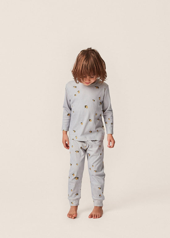 Little konges sløjd baby organic pants in lemon harbor