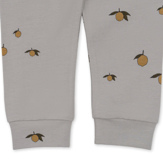 Little konges sløjd baby organic pants in lemon harbor