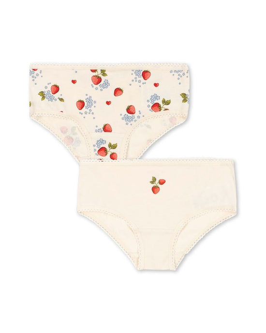 Little konges sløjd kids organic underwear set in marmalade mix