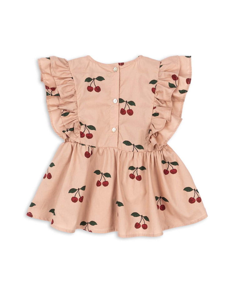 Little konges sløjd kids verbena top in ma grande cerise blush