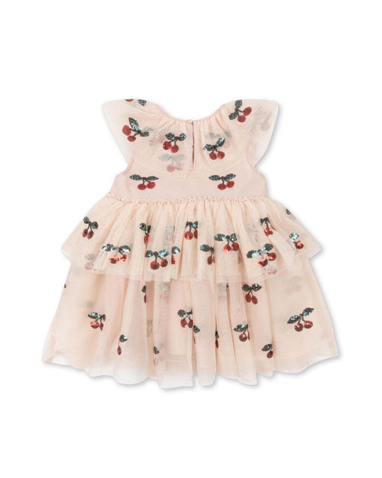 Little konges sløjd kids yvonne fairy dress in ma grande cerise sequin