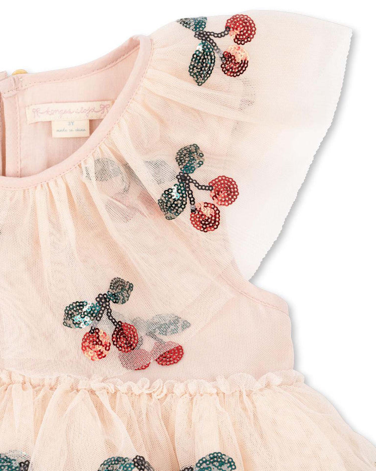 Little konges sløjd kids yvonne fairy dress in ma grande cerise sequin