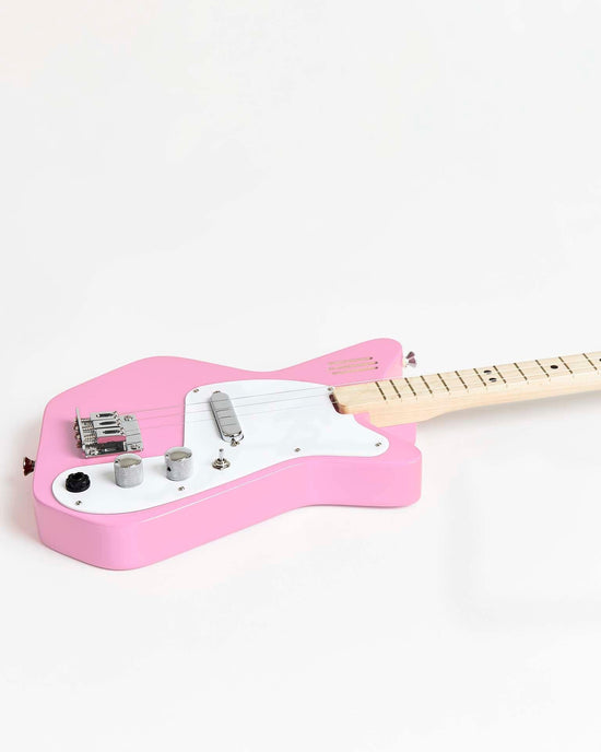 Little loog guitars play loog pro electric with built-in amp in pink