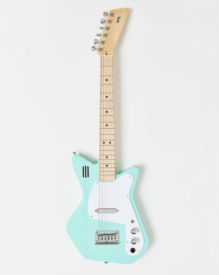 Little loog guitars play loog pro VI electric with built-in amp in green