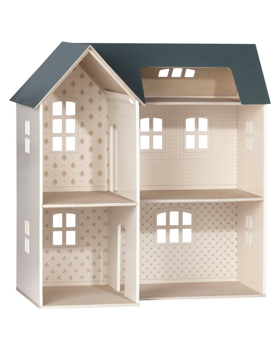 Little maileg play house of miniature dollhouse with wallpaper