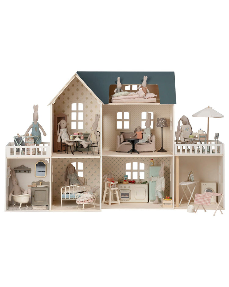 Little maileg play house of miniature dollhouse with wallpaper