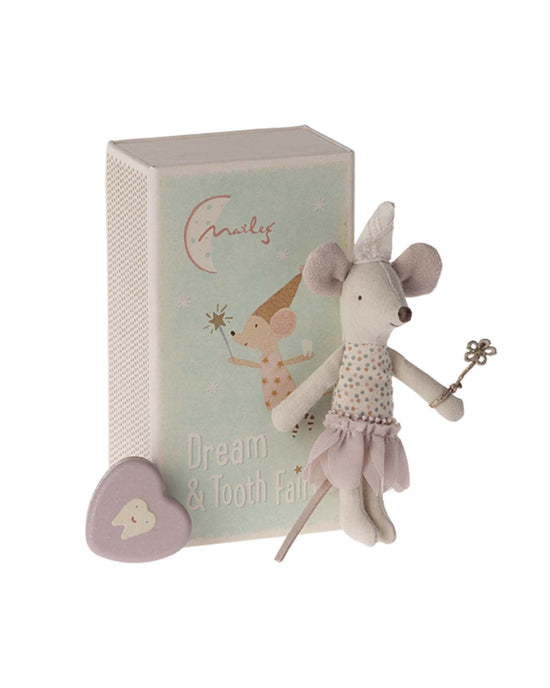 Little maileg play little sister tooth fairy mouse in matchbox