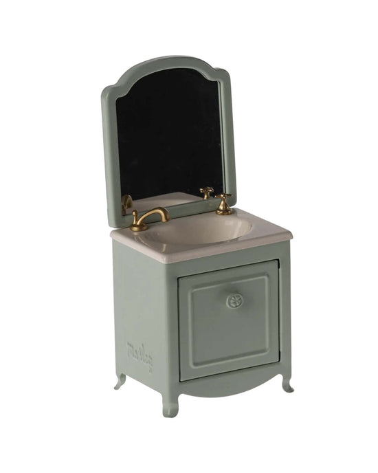 Little maileg play mouse sink dresser in mint