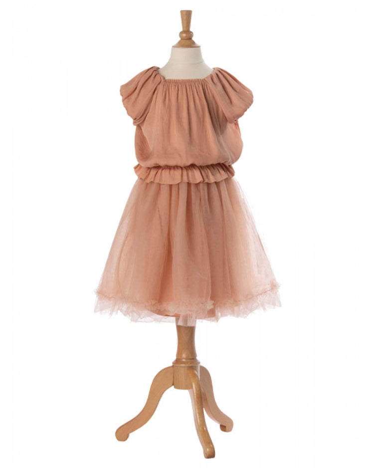 Little maileg kids princess blouse in melon 6-8 years