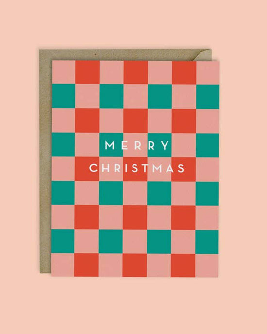 Little mellowworks Party christmas checkerboard card
