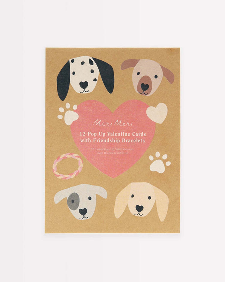 Little meri meri paper + party dog valentine cards