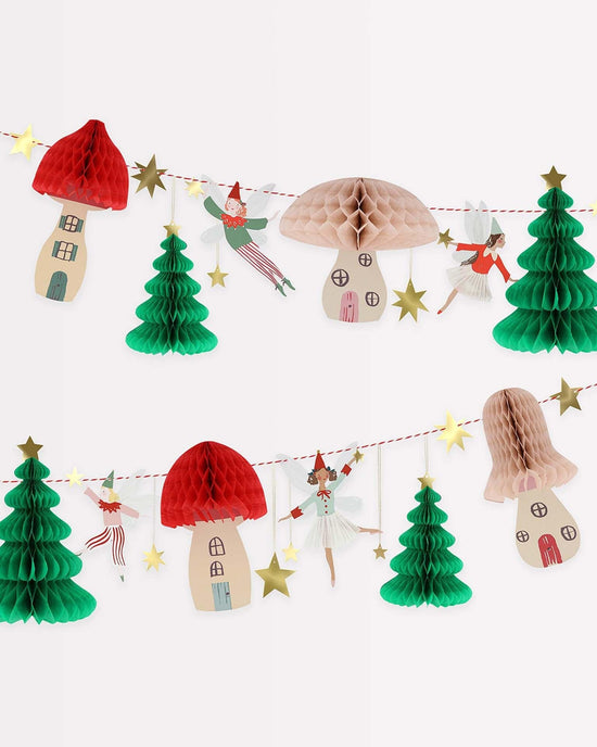 Little meri meri party fairy honeycomb woodland garland