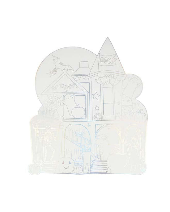 Little meri meri play shaped halloween coloring placemats