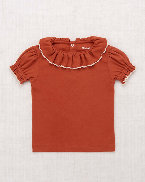 Little misha + puff kids balloon sleeve paloma tee in claystone