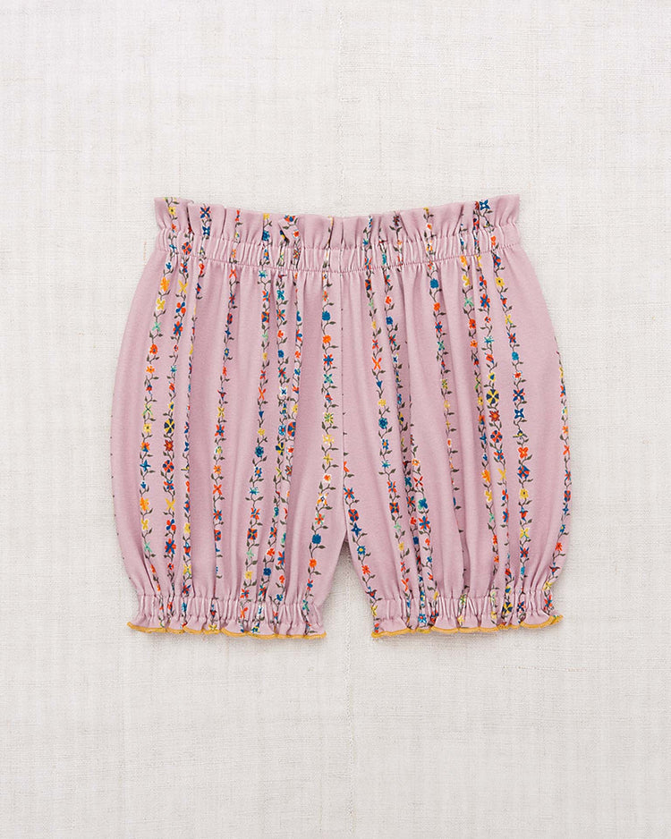 Little misha + puff kids bubble short in plum petal little botanica