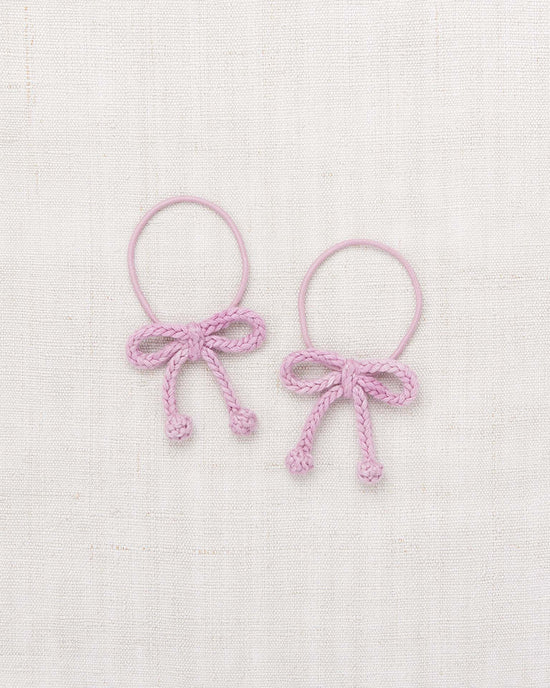 Little misha + puff accessories OS popcorn bow elastic in hazy lilac