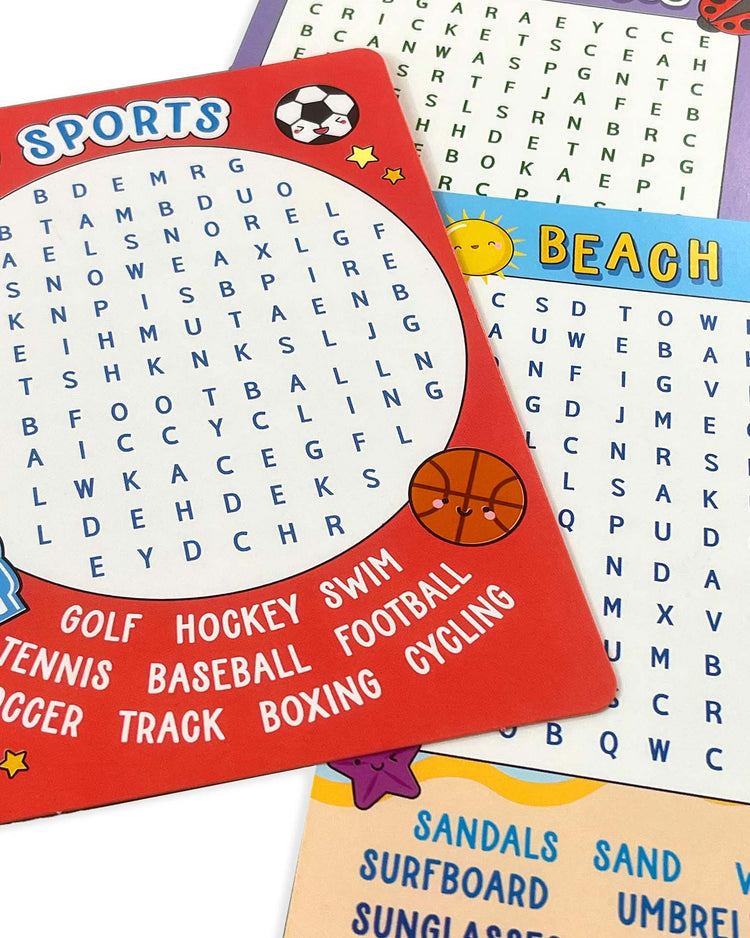 Little ooly play activity cards - word search paper games