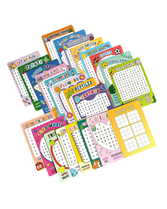 Little ooly play activity cards - word search paper games