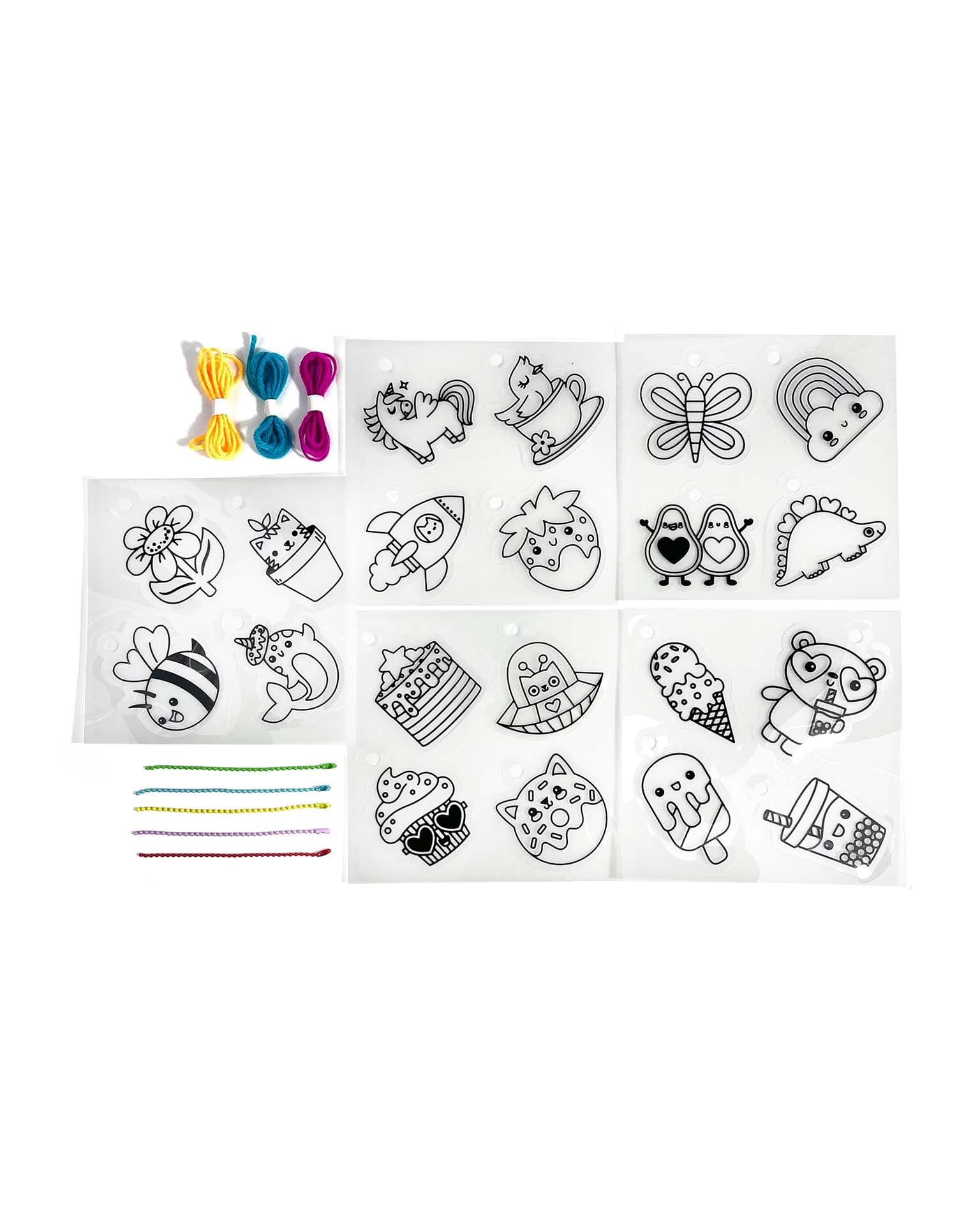 ooly shrink-its diy shrink art kit - cute crew - Little