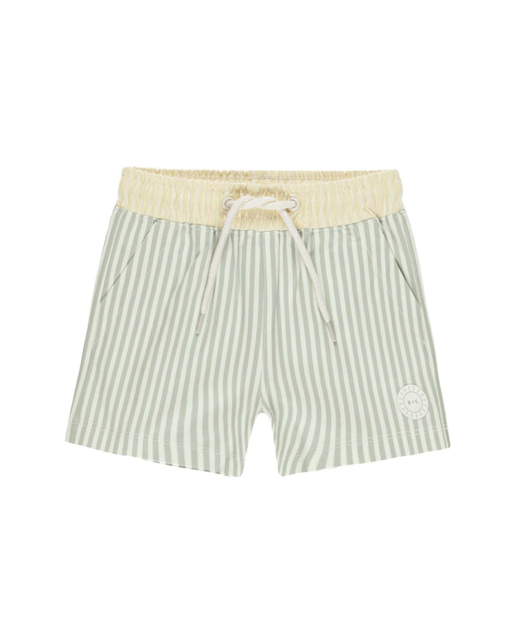 Little rylee + cru kids boardshort in sage stripe