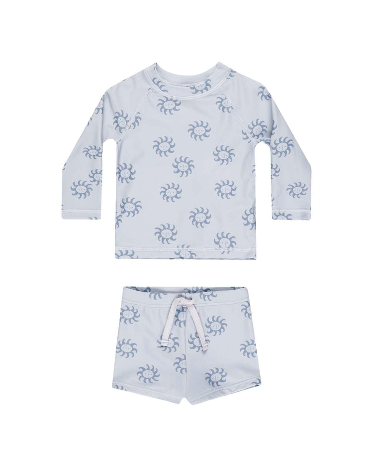 Little rylee + cru baby boys rashguard set in suns