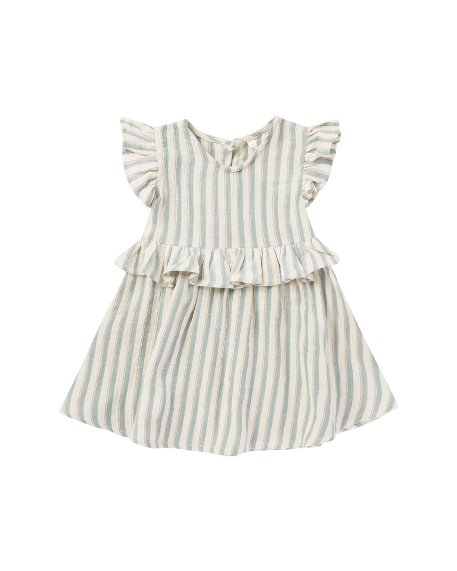 brielle dress in ocean stripe – Little