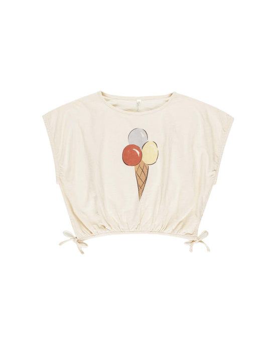 Little rylee + cru kids cropped cinched tee in gelato