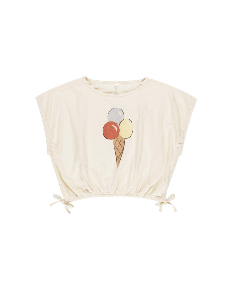 Little rylee + cru kids cropped cinched tee in gelato