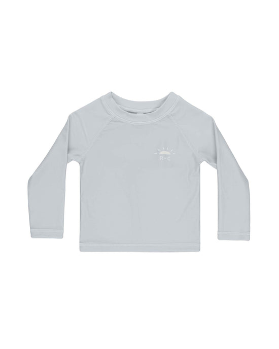 Little rylee + cru kids long sleeve rashguard in light blue